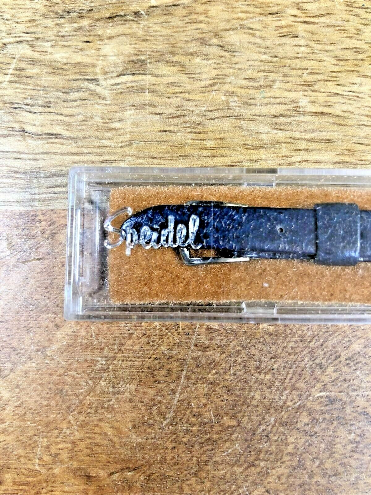 Vintage Speidel (NIB) Blue & Silver Watch Band Calf Leather (Bison Glace) K6247