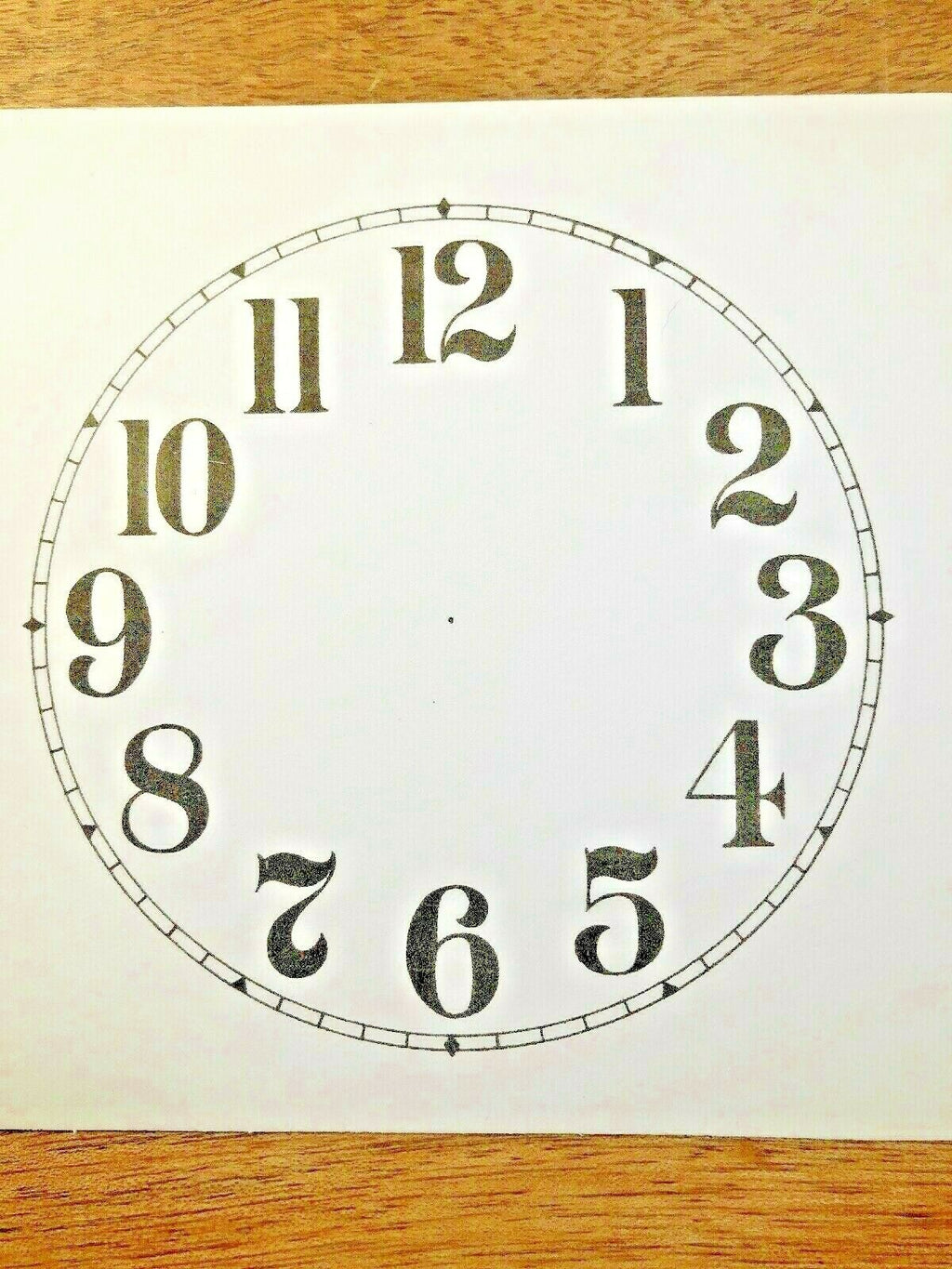 4" Paper Clock Dial, Arabic Numeral            (Lot 195)