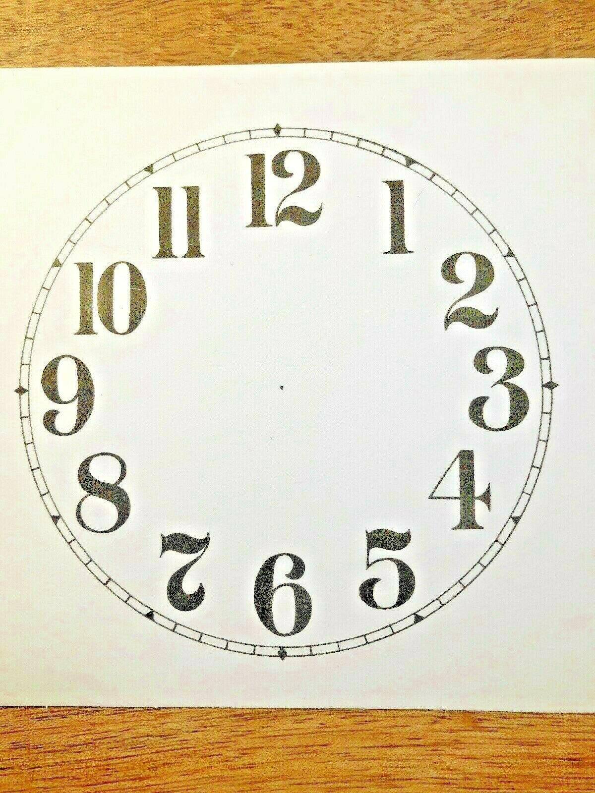 4" Paper Clock Dial, Arabic Numeral            (Lot 195)