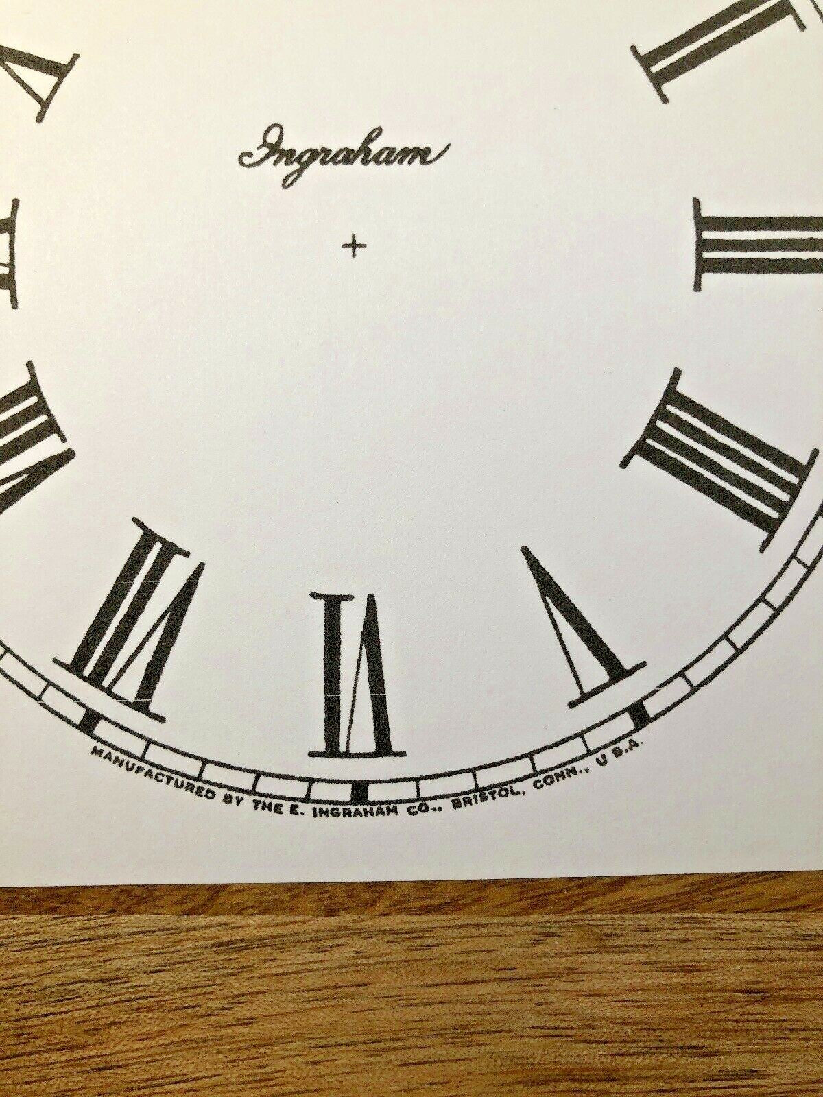 5 Inch Ingraham Clock Replacement Paper Dial             (Lot143)