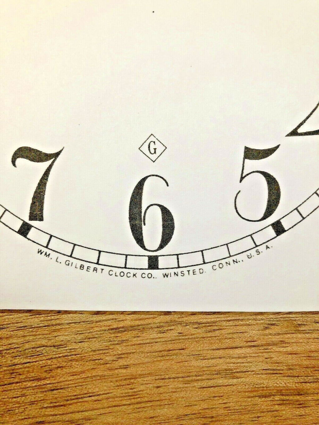 5 INCH GILBERT PAPER CLOCK REPLACEMENT DIAL, Arabic ( Lot 176)