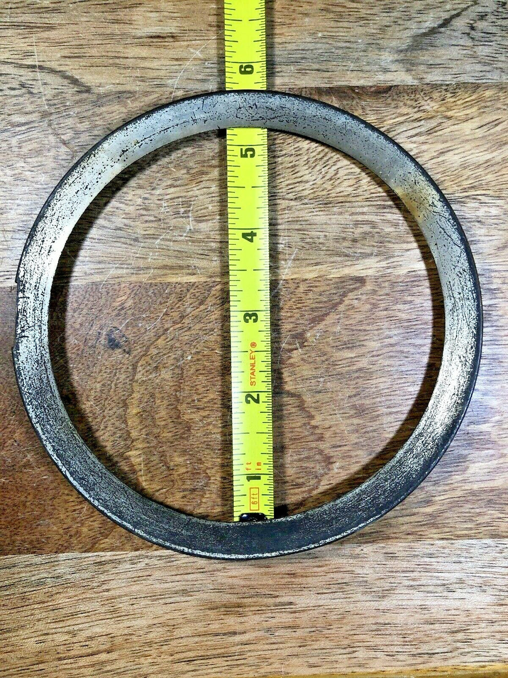 5.54 Inch Dia (4.77 Inch Inner Dia) Metal Clock Dial Pan Trim Ring   (K9583)