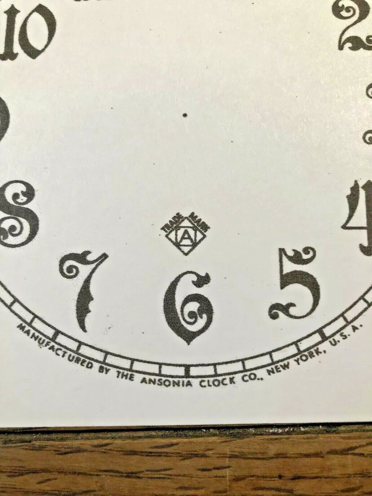 4.5" Ansonia Paper Replacement Clock Dial                      (Lot 155)