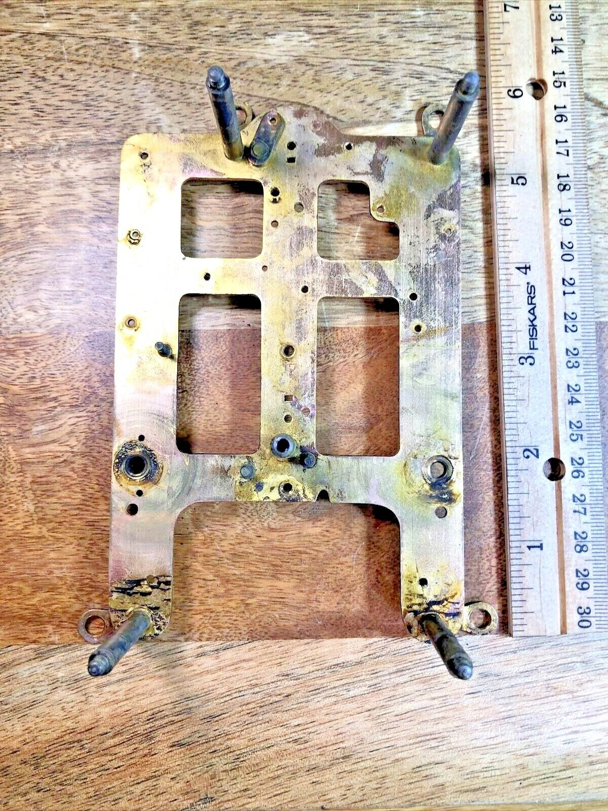 Seth Thomas 89D Clock Movement Back Plate (Pivots Look Good) (K7563)