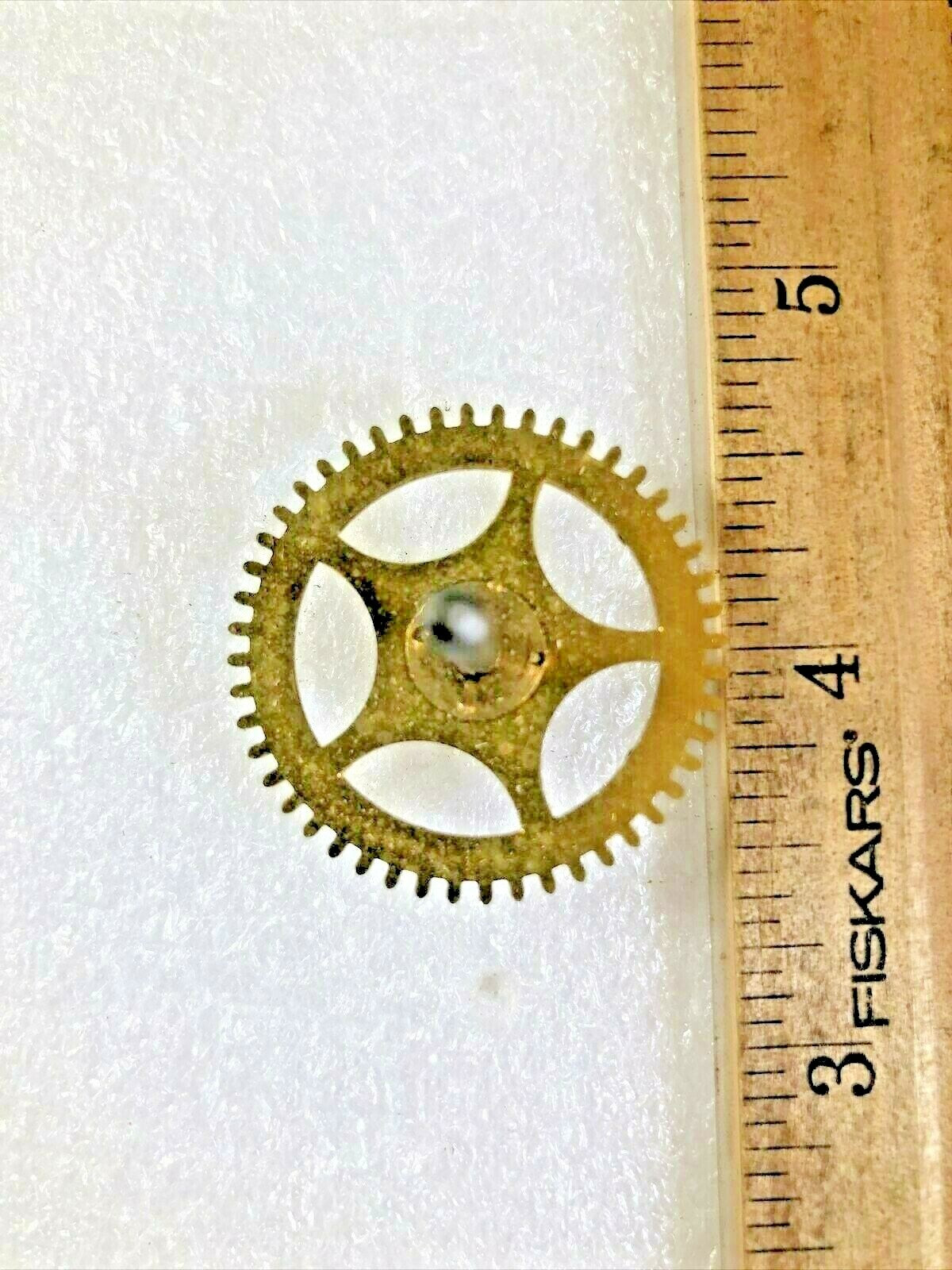 Gilbert 8 Day Clock Movement (Stamped 23)  Time Side 4th Wheel (K5628)