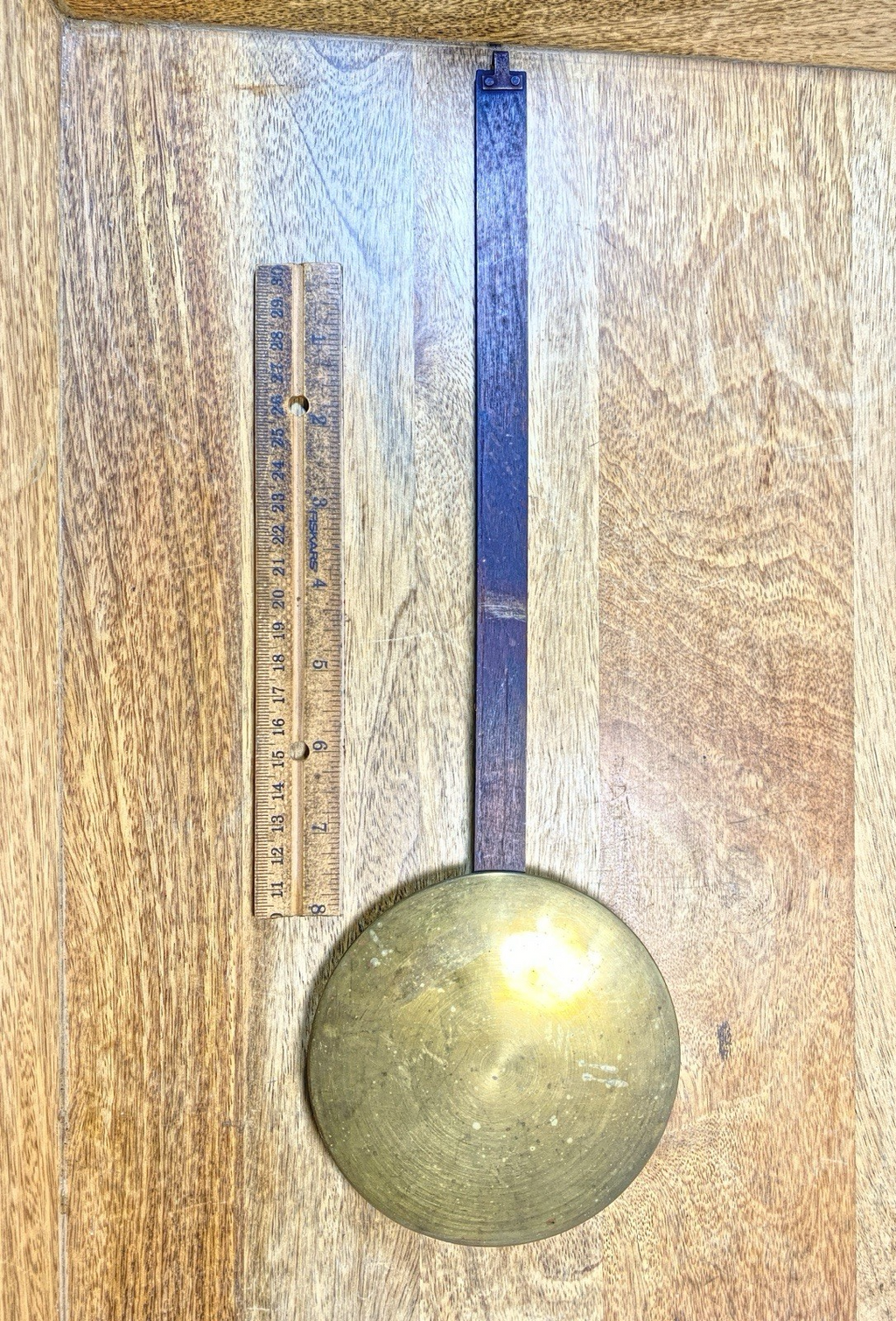 Antique Clock Pendulum 14 Inches Long 8.3 oz - Vintage Clock Parts LL5372