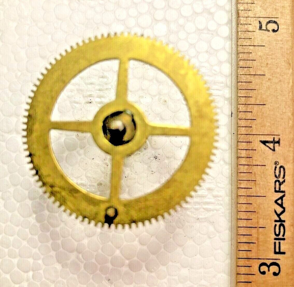 Waterbury "Marvel" Clock Movement Strike Side 4th Wheel  (See Pics To ID)(K7654)