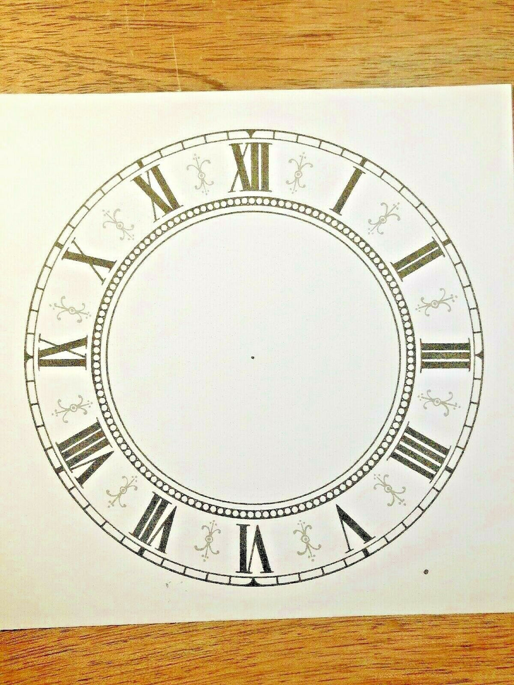 5" Paper Clock Dial, Roman Numeral           (Lot 196)