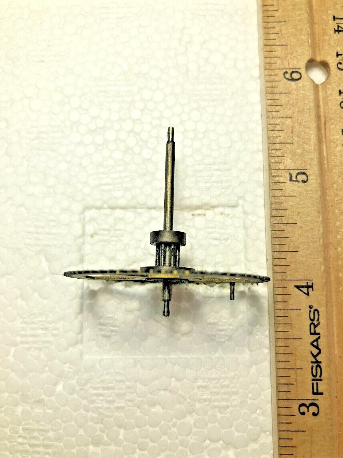 Old Sessions Clock Movement Strike Side 4th Wheel (See Pics To ID) (K7764)