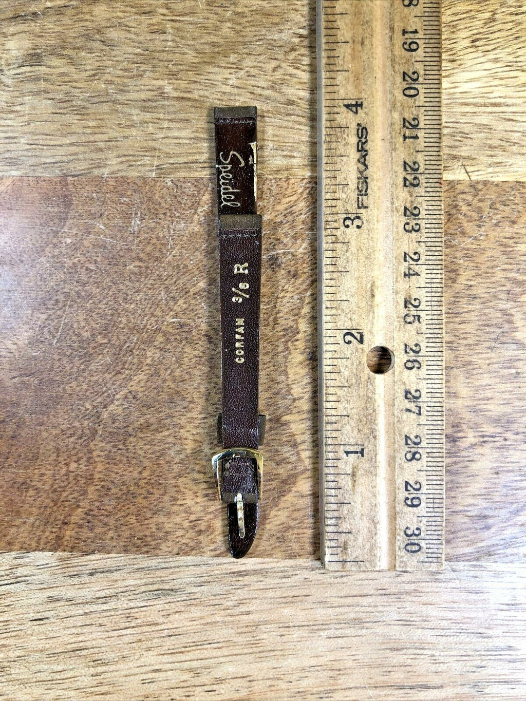 Vintage Speidel (NIB) Brown & Gold Watch Band (9.5mm or 3/8")(K6252)