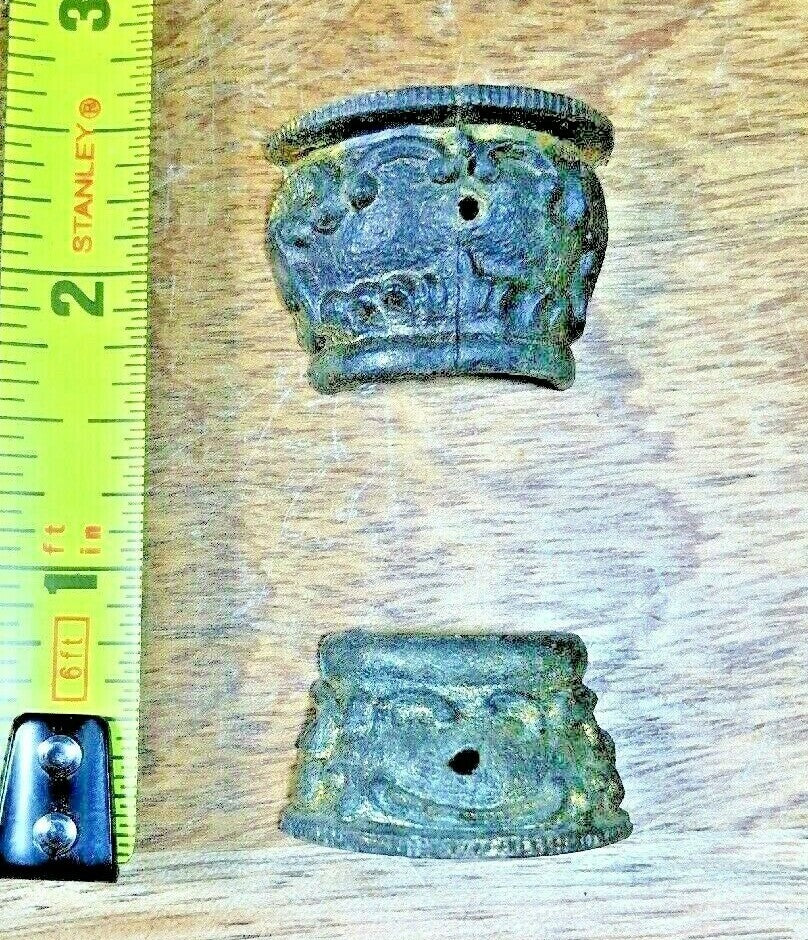 Large Mantle Clock Column Capitol and Base   (K9487)