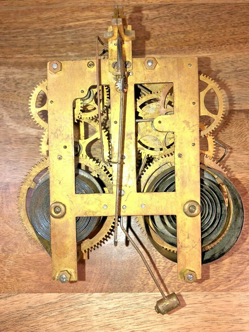 Gilbert 8 Day Clock Time Side 4th Wheel (Pat 1870)(See Pics to ID Mvmt) (K5910)