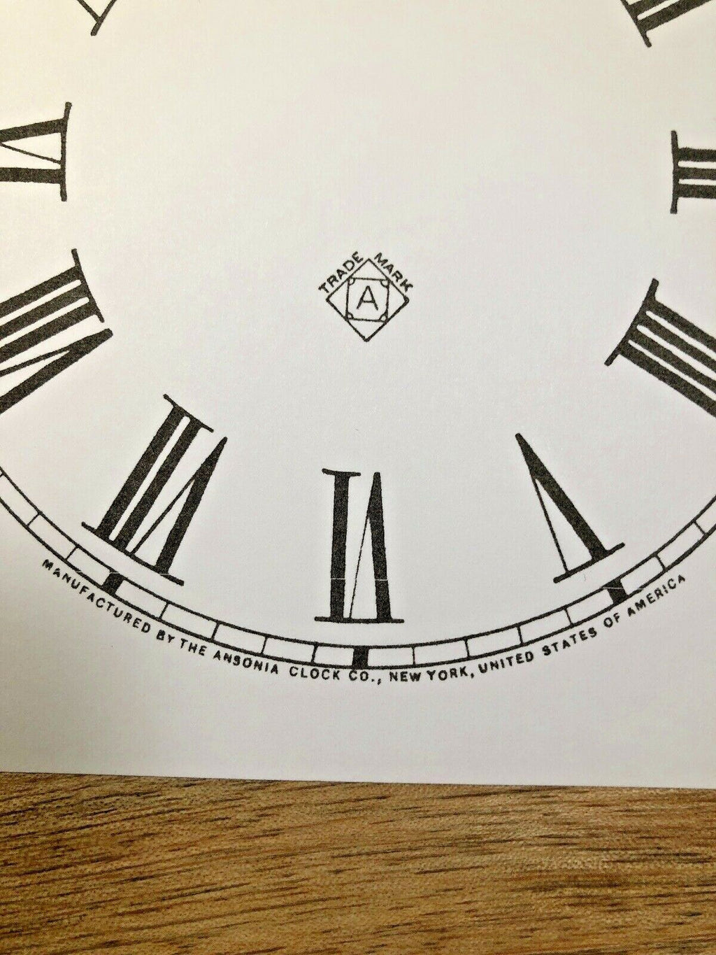 5 Inch Ansonia Clock Replacement Paper Dial             (Lot142)