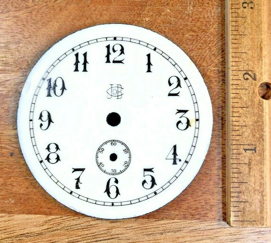 Porcelain Clock Dial Pan  (2.60 Inch Or 66.18mm Dia) - Vintage Clock Part KD3404