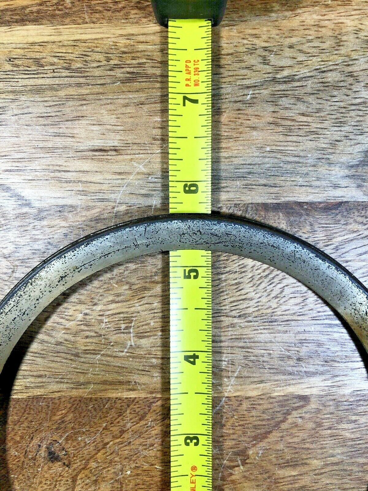 5.54 Inch Dia (4.77 Inch Inner Dia) Metal Clock Dial Pan Trim Ring      (K9583)