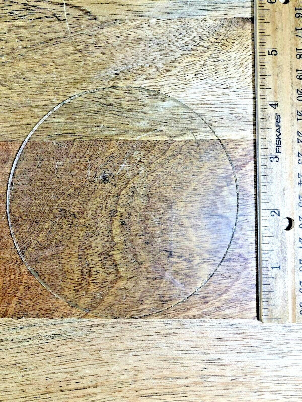 4.37 Inch Diameter Flat Clock Glass  (K5753)