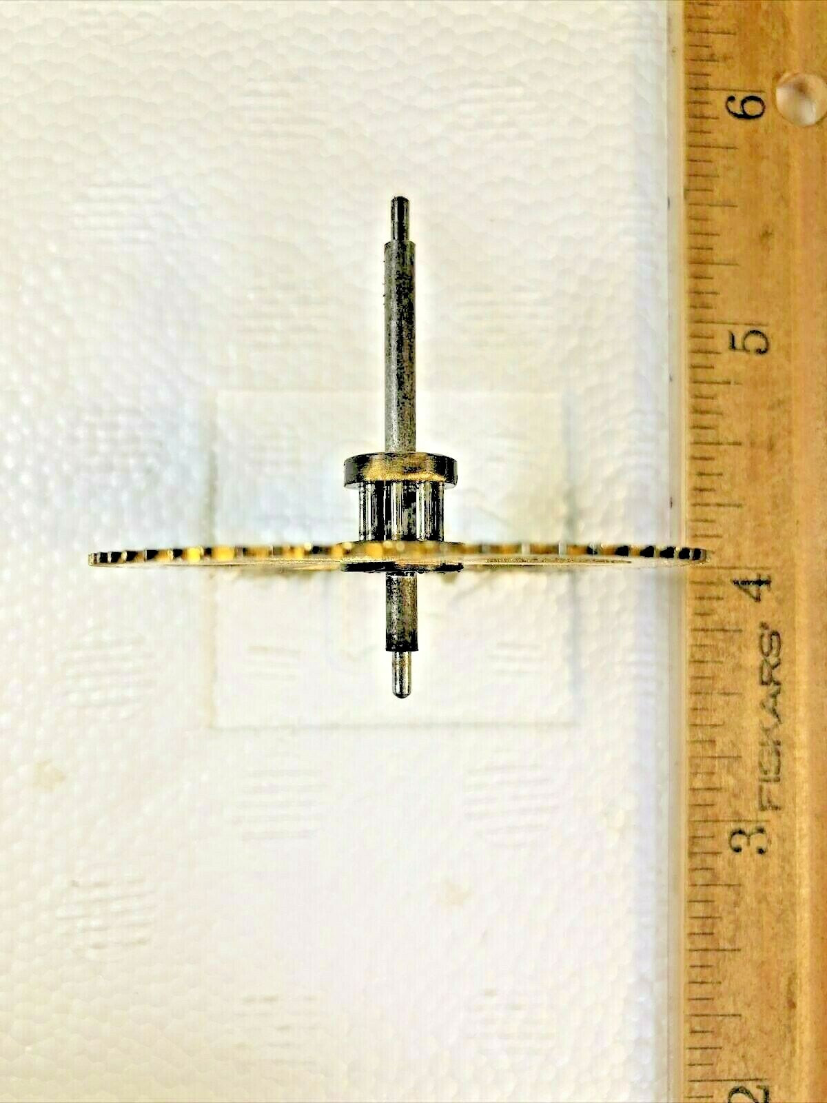 Made In Japan Clock Movement Time Side 2nd Wheel (See Pics to ID Mvmt)   (K6387)