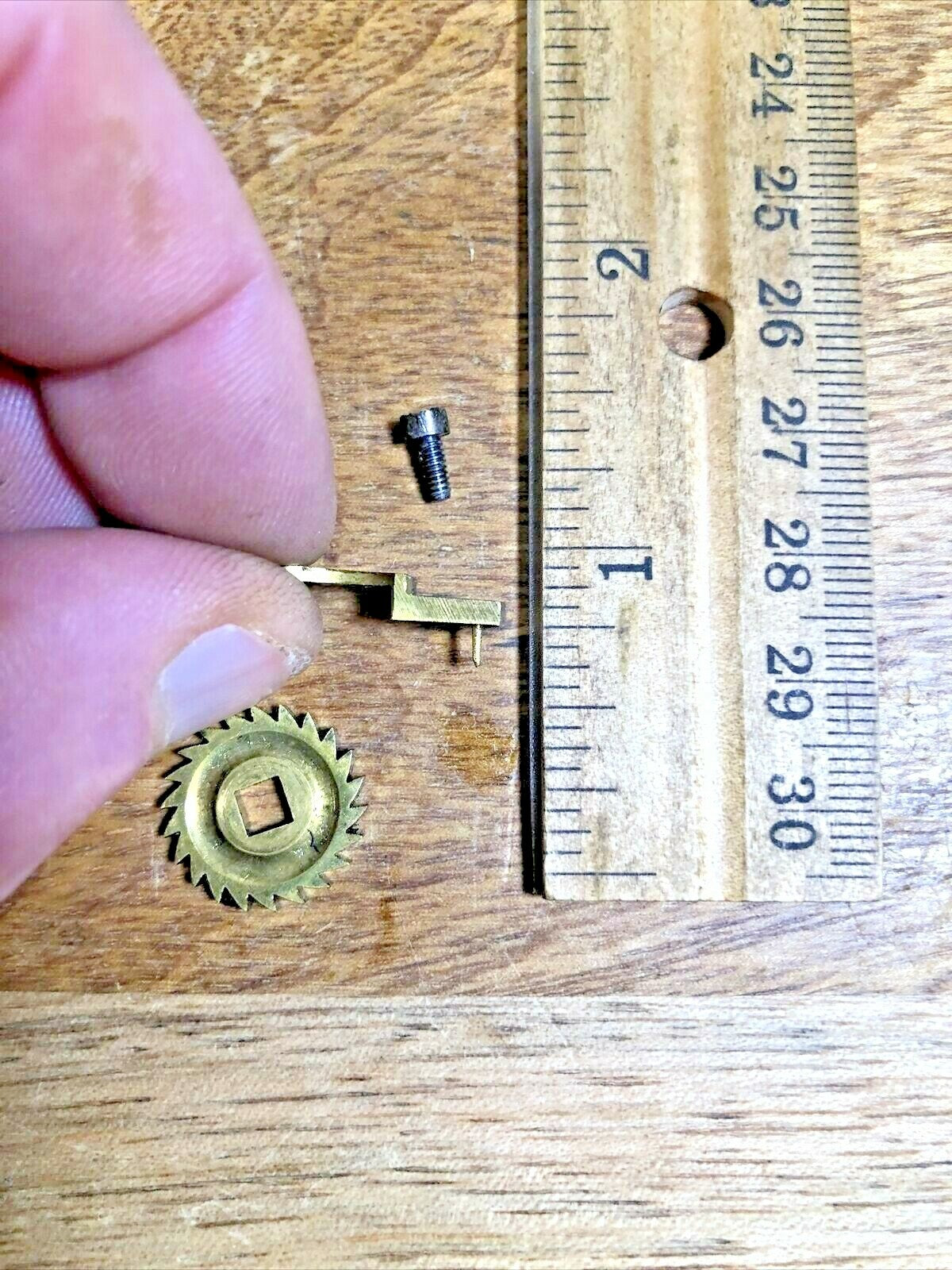 Japy Freres & Co Clock Click Wheel Cover Assembly (See Pics for Ref) (K5704)