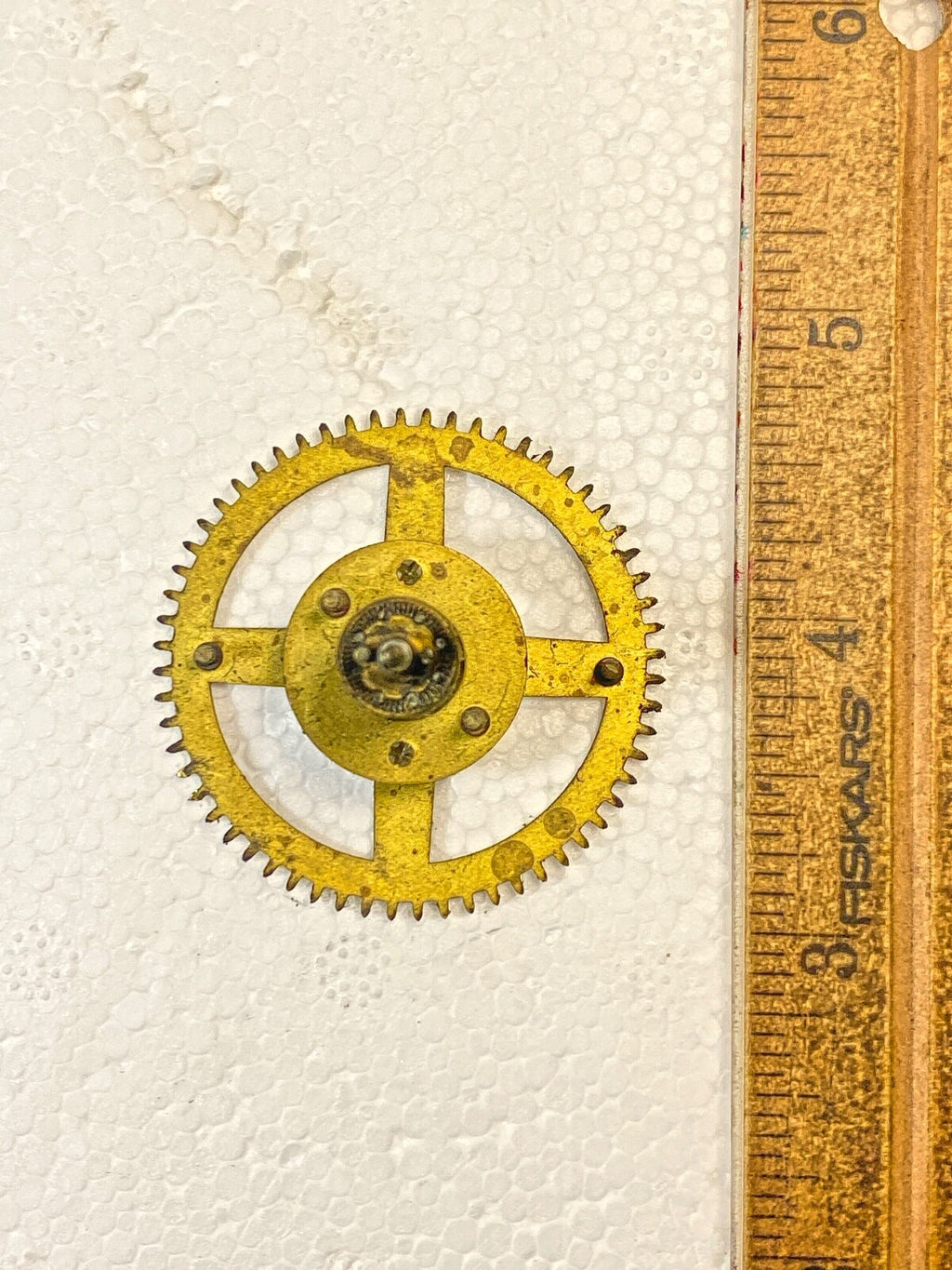 Ingraham (Stamped 12 33) Clock Movement Strike Side 3rd Wheel (KD2710)