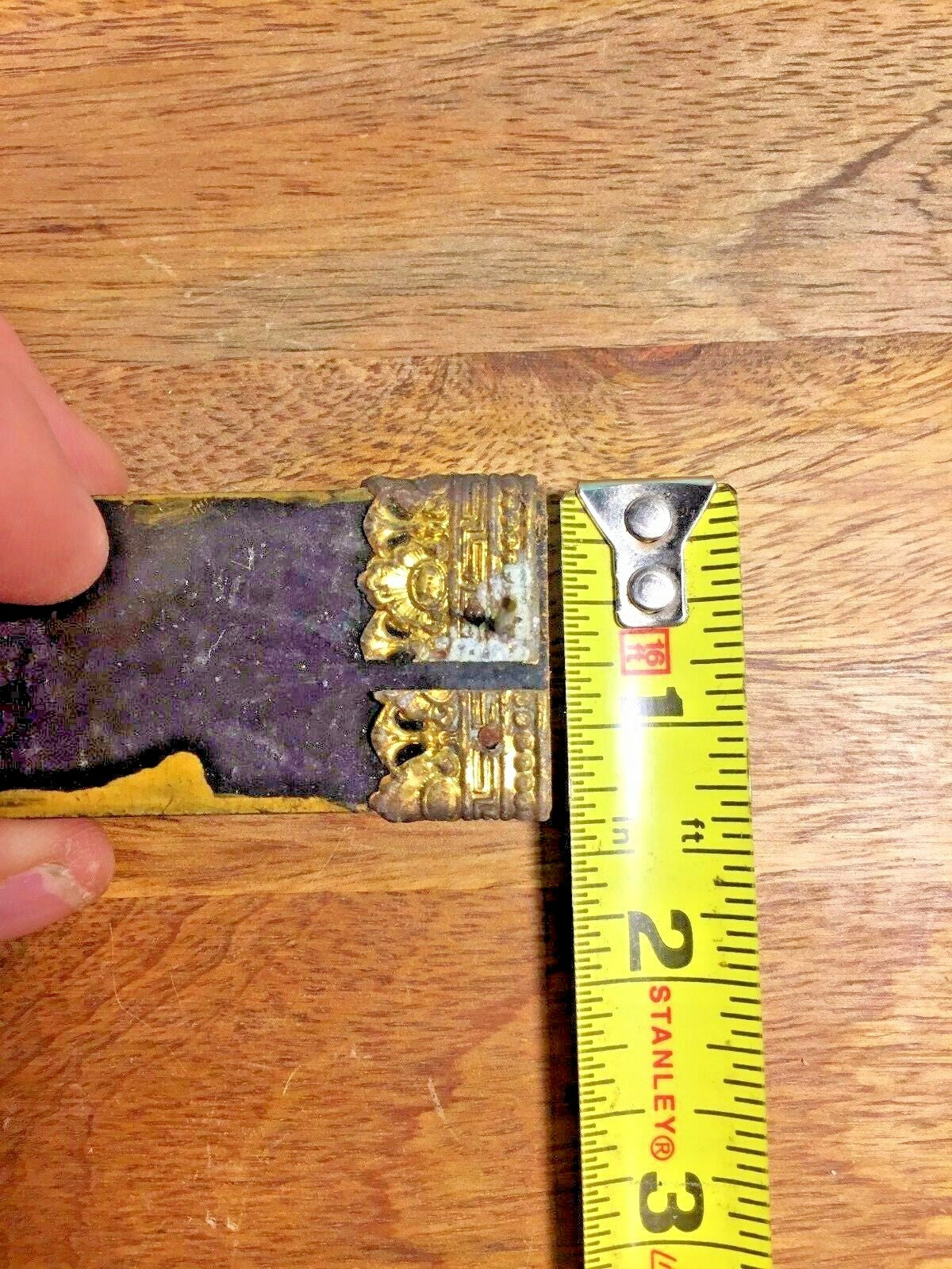 Nice Old Adamantine Mantel Clock Column      (K6967)