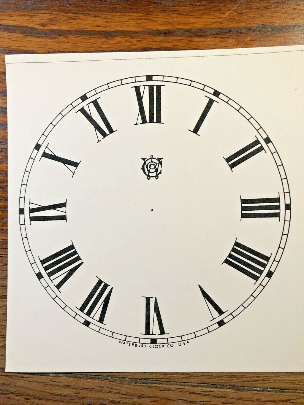 5 Inch Waterbury Clock Replacement Paper Dial (Lot 148)