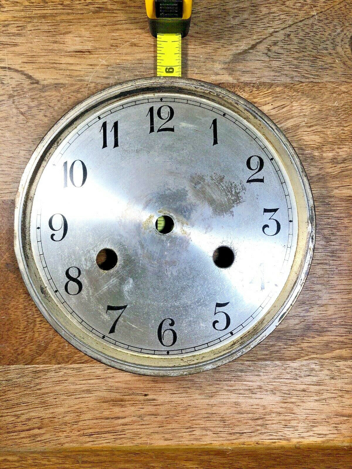 Vintage Metal Clock Dial Pan 5.65 Inches Or 143.53mm Diameter    (K9508)