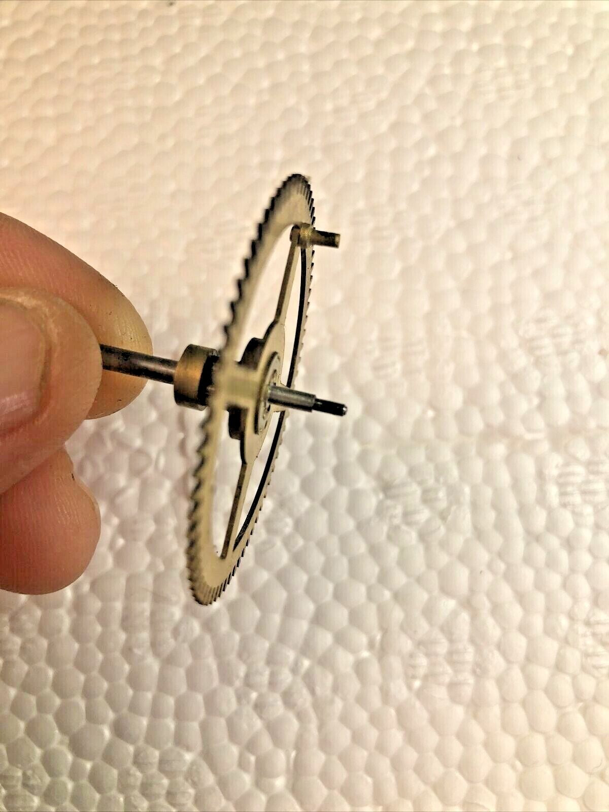 Old Ingraham (Stamped 7 01) Clock Strike Side 4th Wheel (See Pics To ID) (K7255)