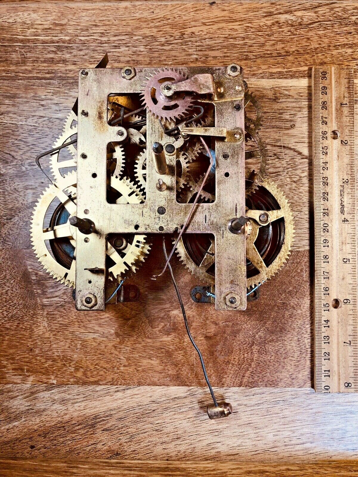 Unmarked Clock Movement (Ingraham?) Strike Side 3rd Wheel   (K6547)