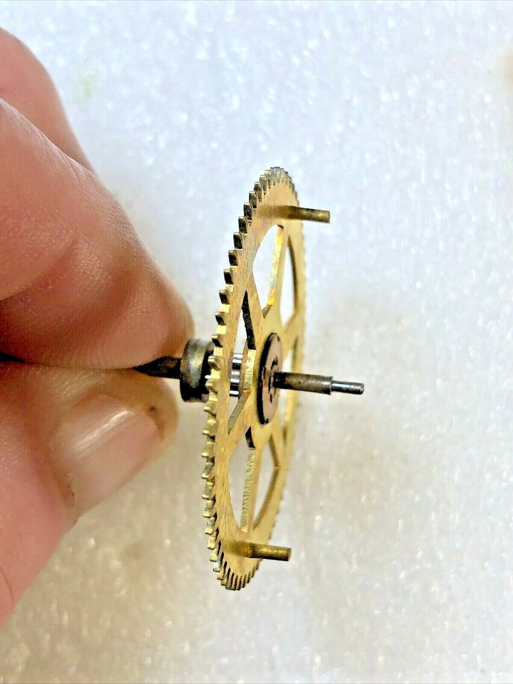 New Haven Clock Movement Strike Side Warning Wheel (See Pics to ID Mvmt) (K5859)