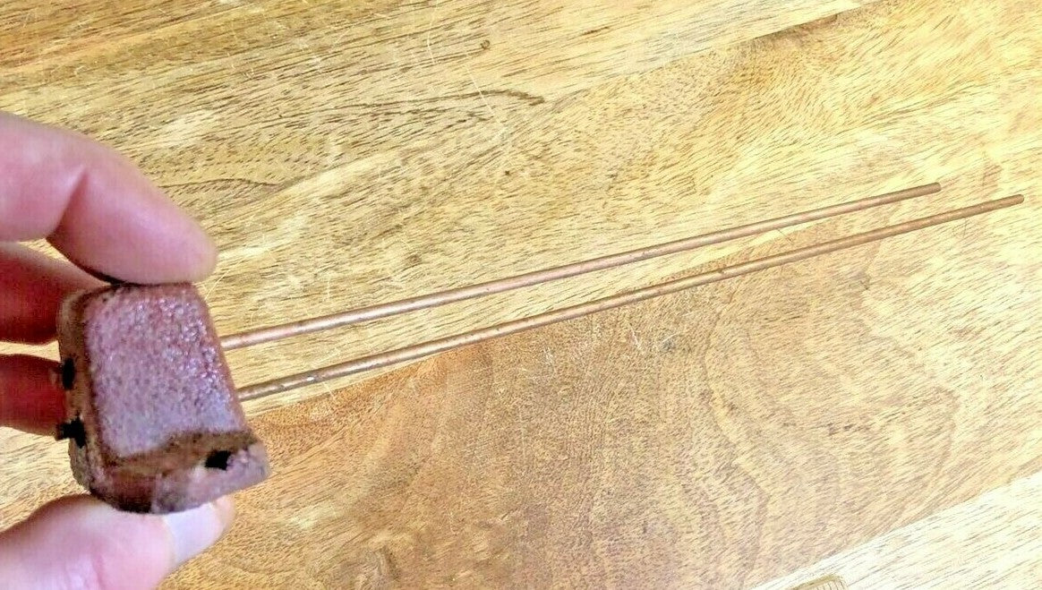 Old 2 Rod Clock Chimes 9 1/2 Inches Long    (LL5101)