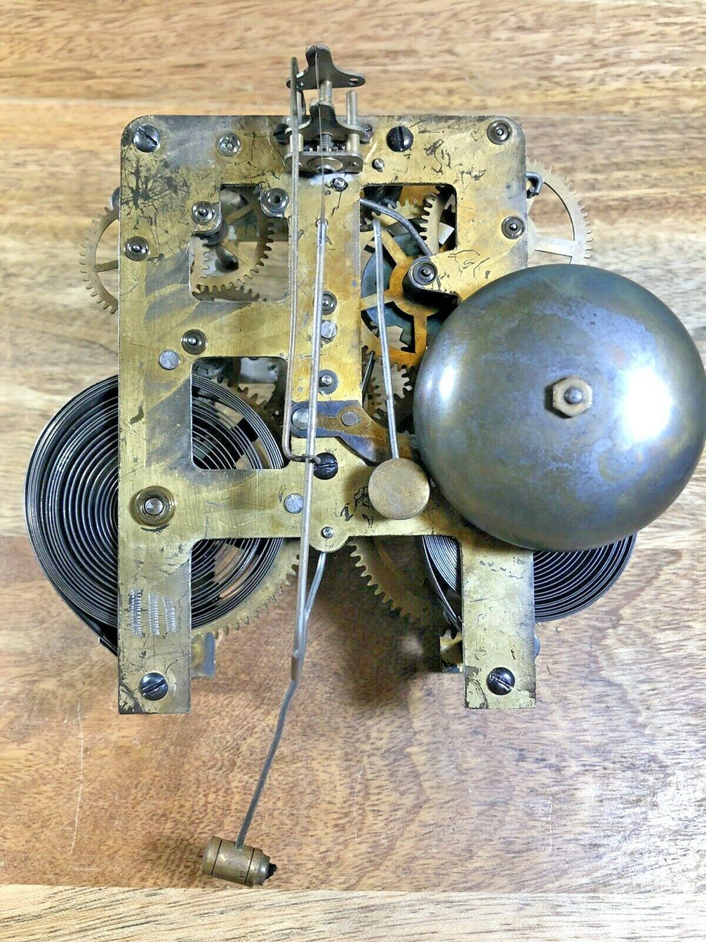 Waterbury Clock Pendulum Rod and Spring (See Pics to ID Movement) (K5720)