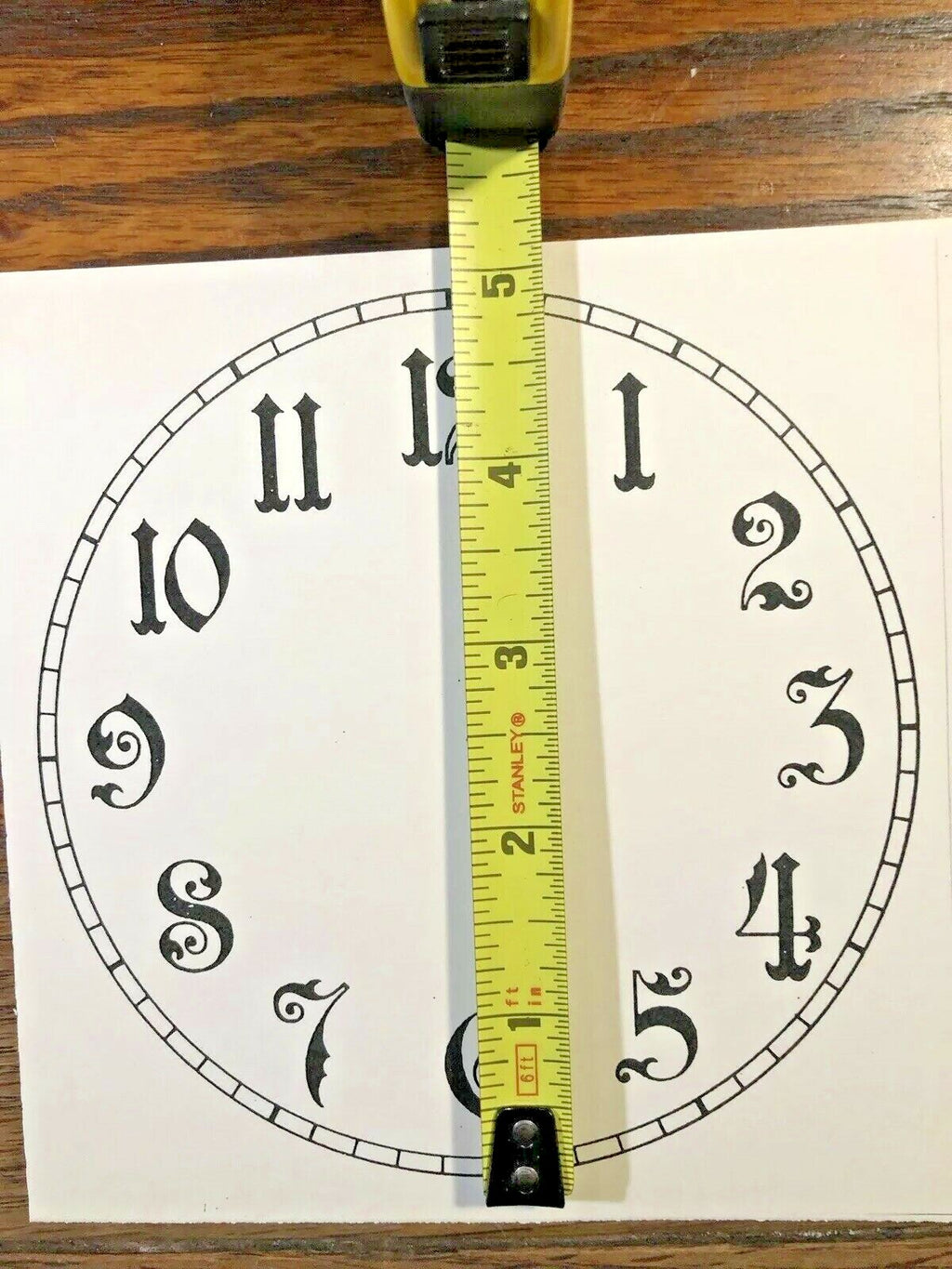 5 Inch Paper Clock Dial  (Lot 149)