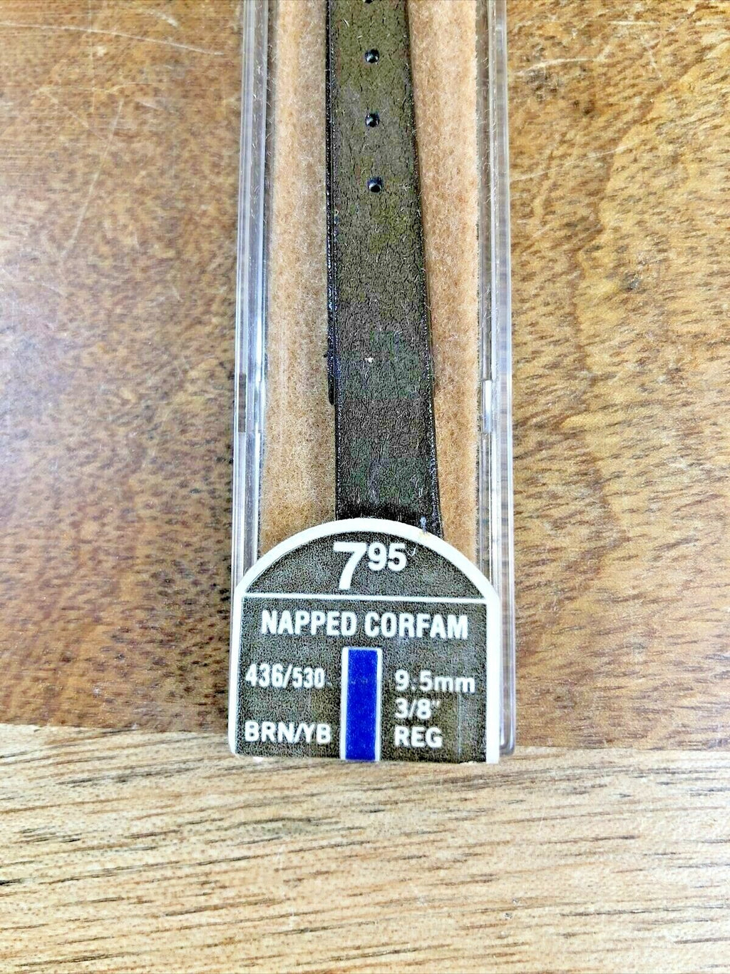 Vintage Speidel (NIB) Brown & Gold Watch Band (9.5mm or 3/8")(K6252)