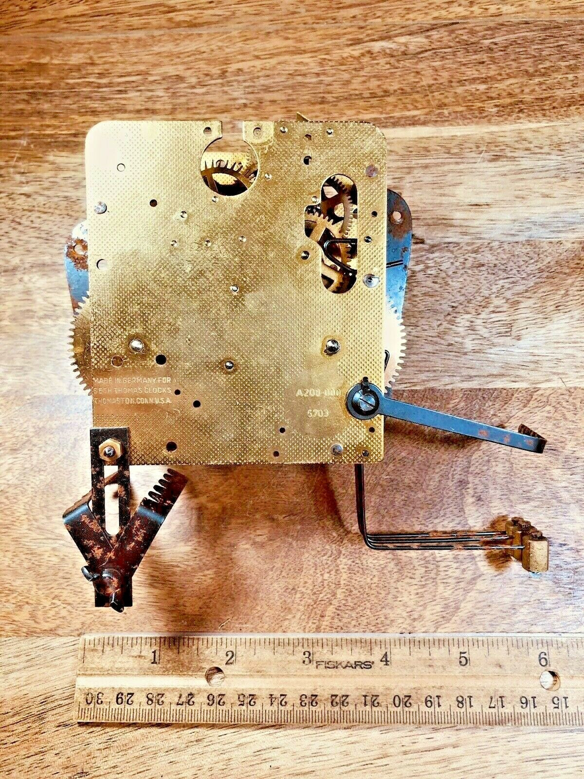 Seth Thomas A208-000 (Hermle 141-031) Clock Movement Time Side 2nd Wheel (K6895)