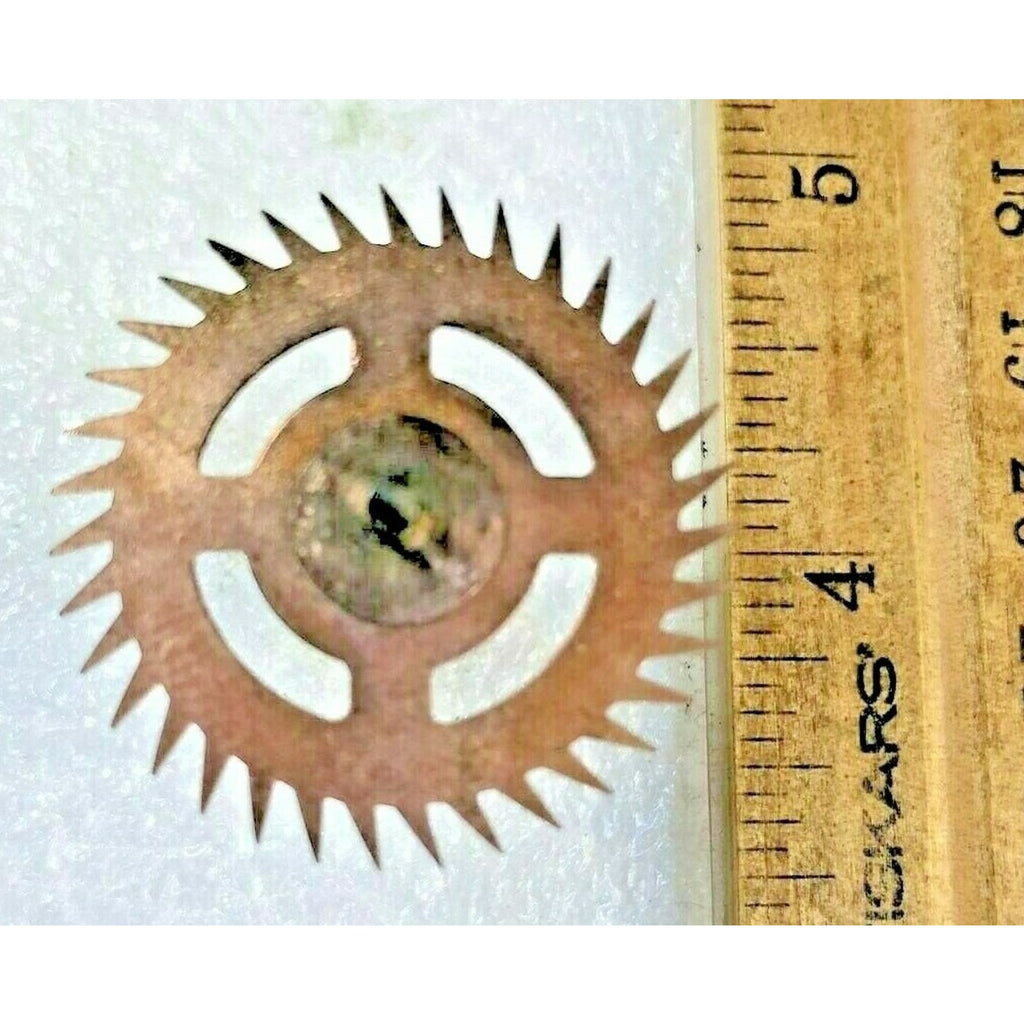 Unknown Clock Mvmt Escape Wheel (52.45mm Long, 1.65mm Pivot, 31mm Dia.) (K6576)