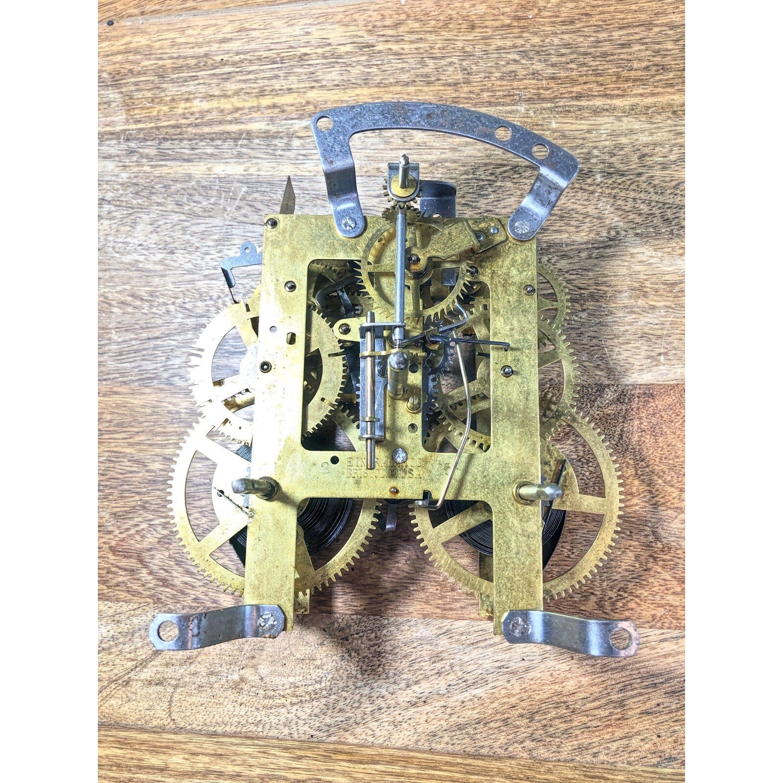 Ingraham (Stamped 2 25) Clock Movement Drop Lever (See Pics To ID Mvmt) (K8969