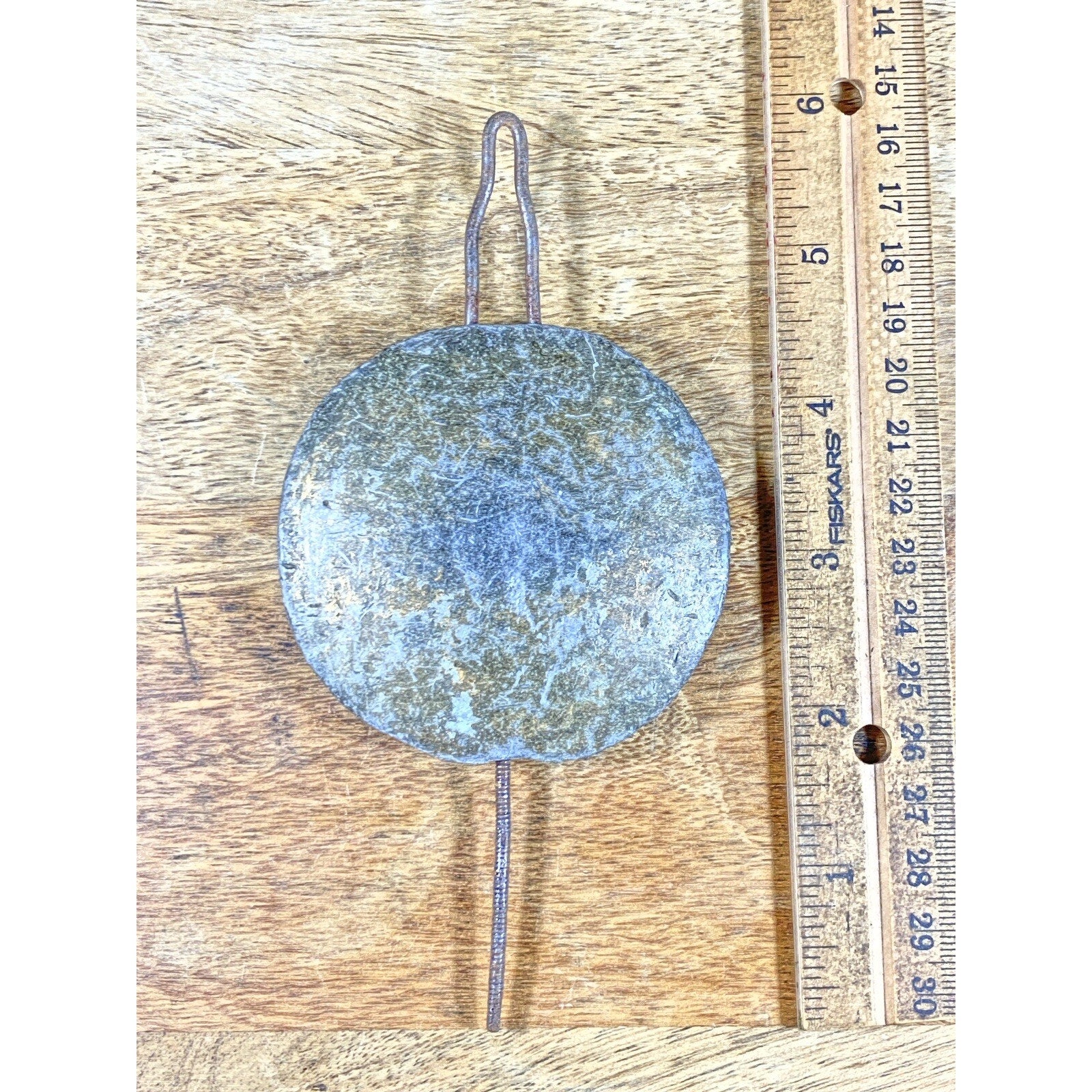 Antique Clock Pendulum Bob (14.7oz) (Needs A Rating Nut) (KD774)
