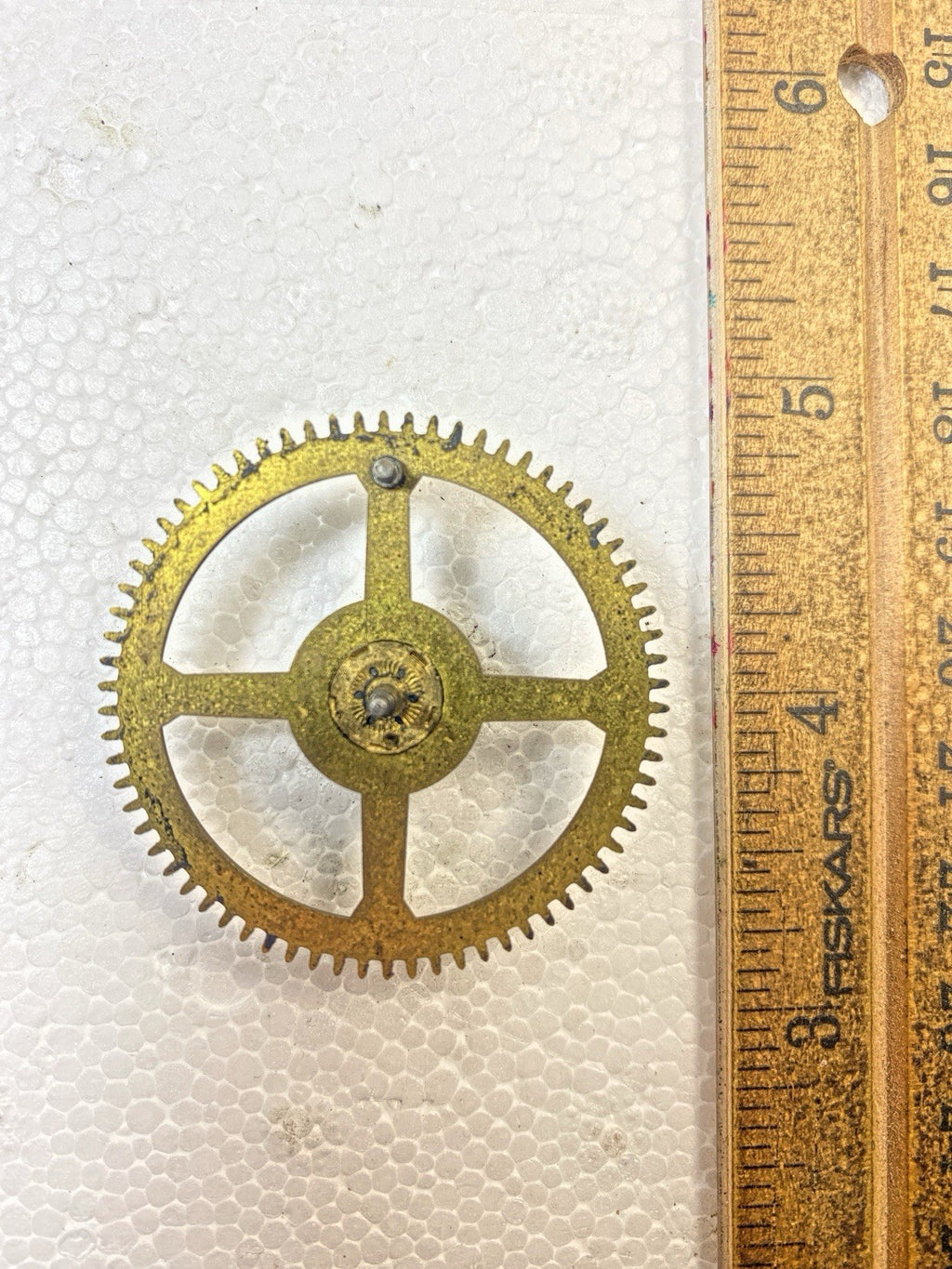 Ingraham (Stamped 11 40) Clock Movement Strike Side 4th Wheel   (KD2549)