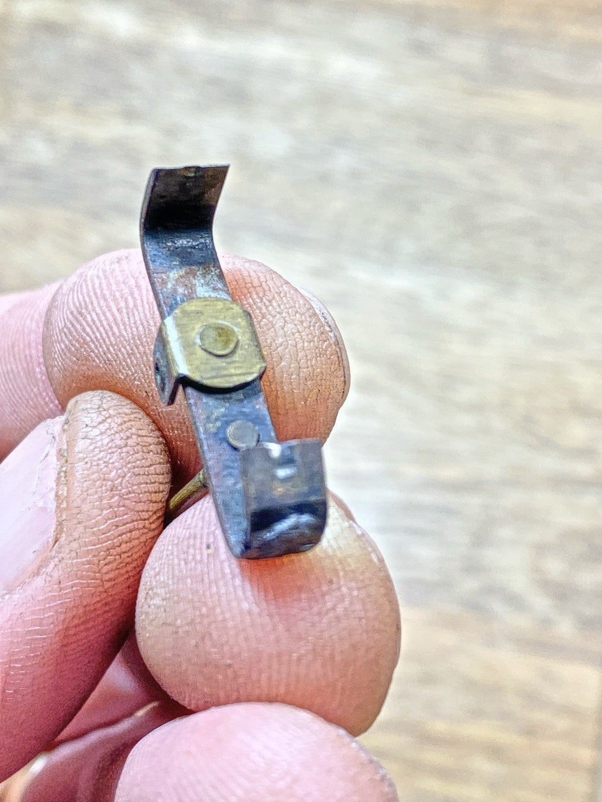 Ingraham (Pat 78/79) Clock Movement Verge (See Pics To ID) (KD2486)