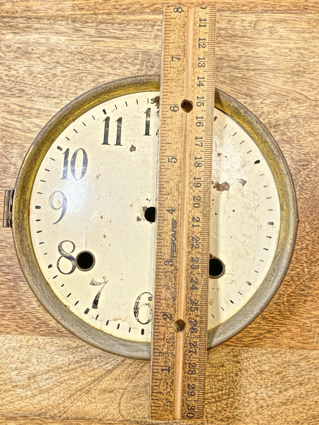 New Haven Clock Movement Dial Pan (See Pics to ID Movement) (KD2513)