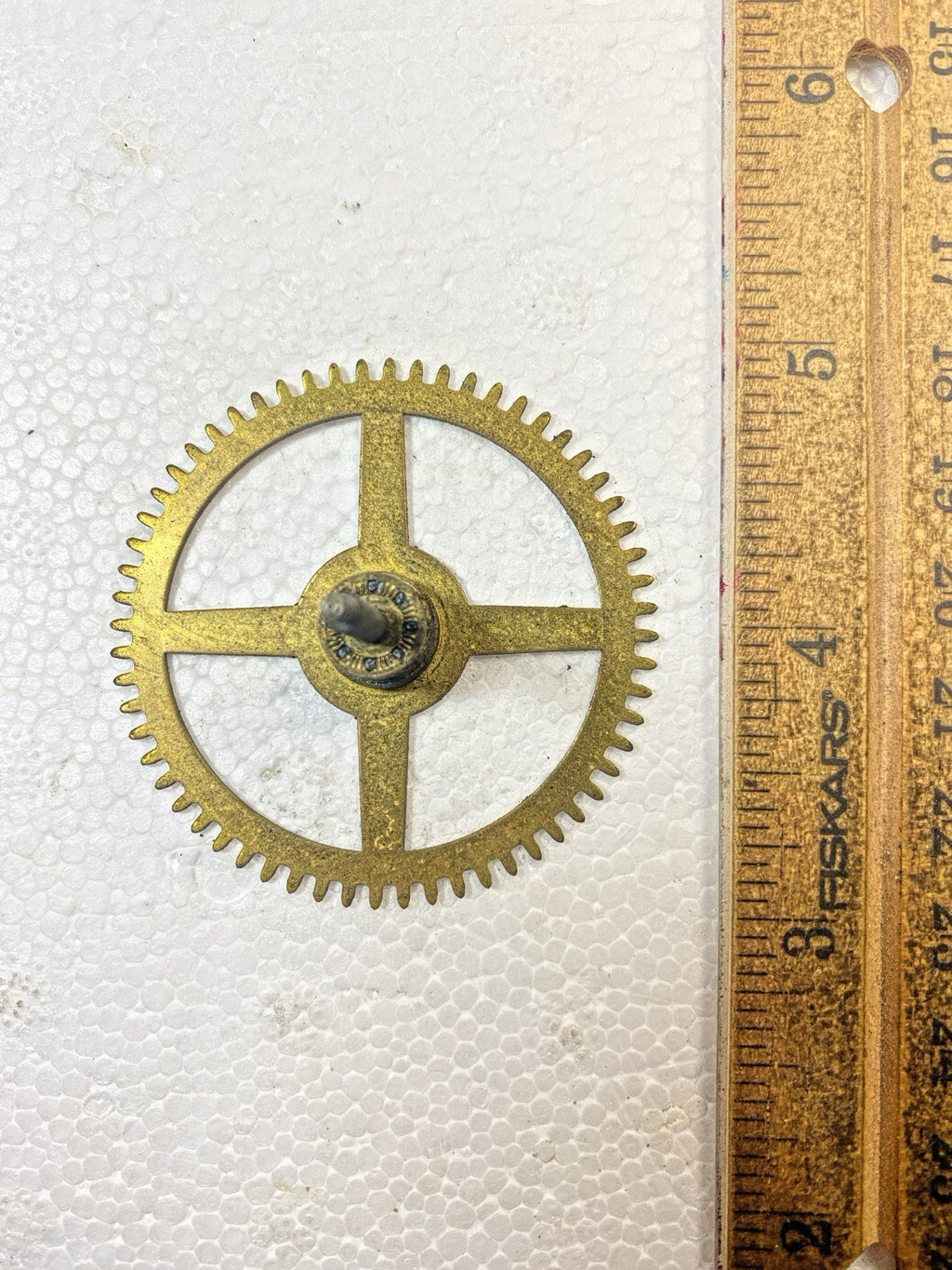 Ingraham (Stamped 11 40) Clock Movement Strike Side 2nd Wheel (KD2551)