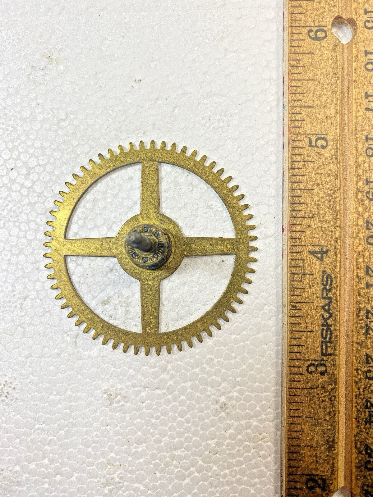 Ingraham (Stamped 11 40) Clock Movement Strike Side 2nd Wheel   (KD2551)