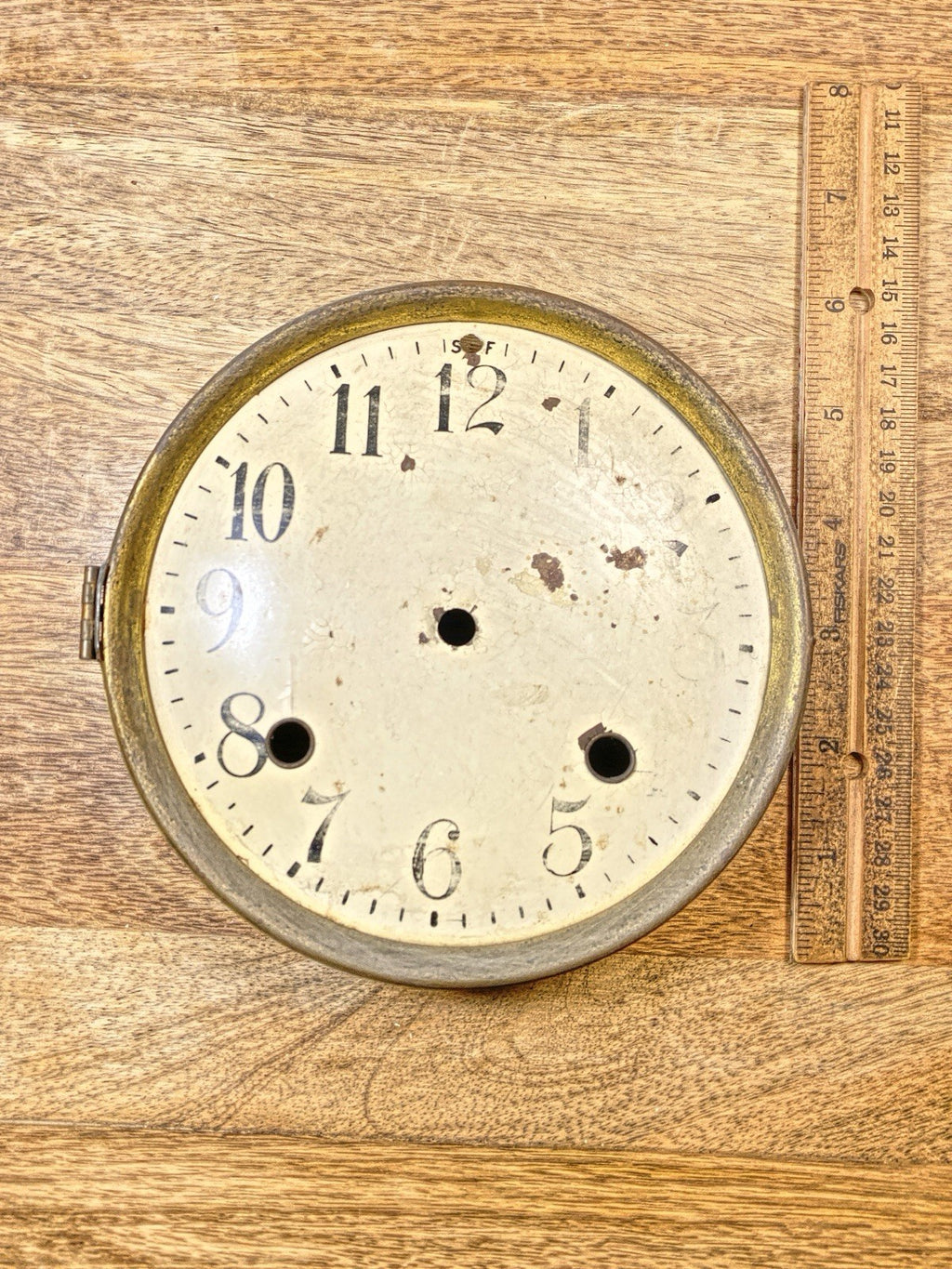 New Haven Clock Movement Dial Pan (See Pics to ID Movement) (KD2513)