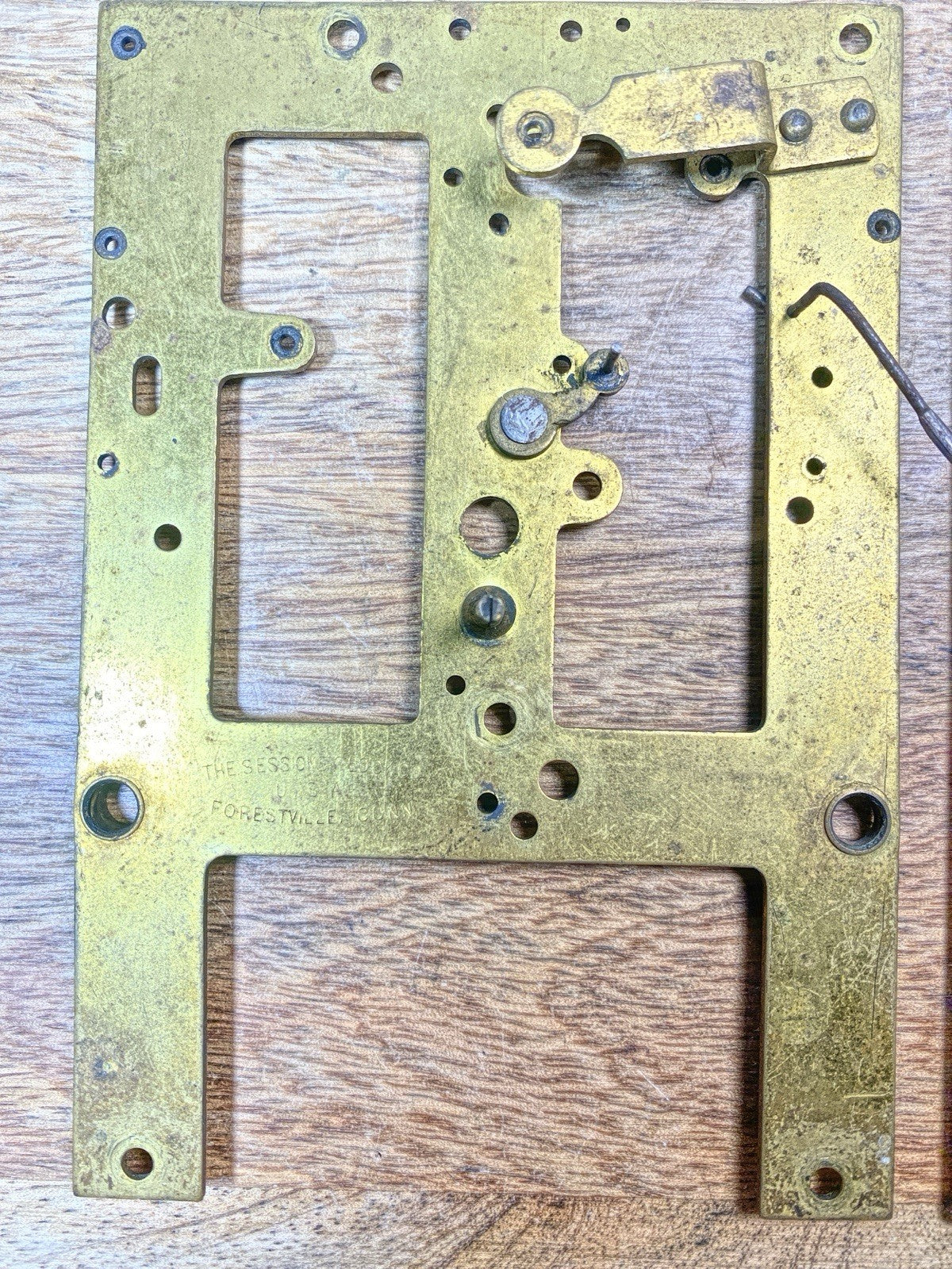 Sessions Clock Movement Front Plate (See Pics To ID Mvmt) (KD2471)