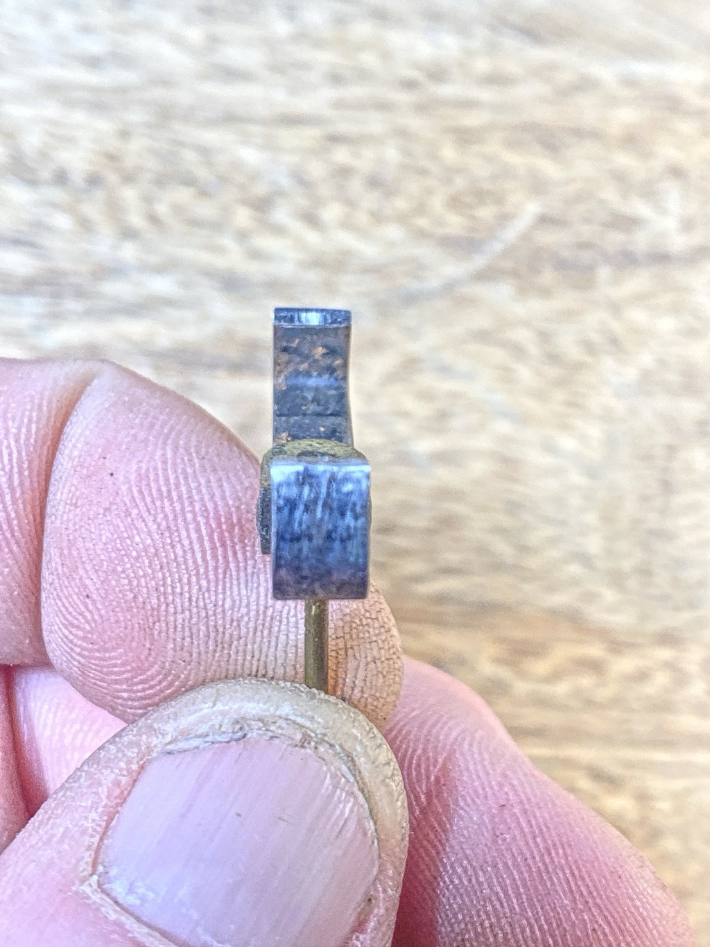 Antique Clock Movement Verge Or Crutch (Measures 19.41mm Between Teeth) (KD2422)