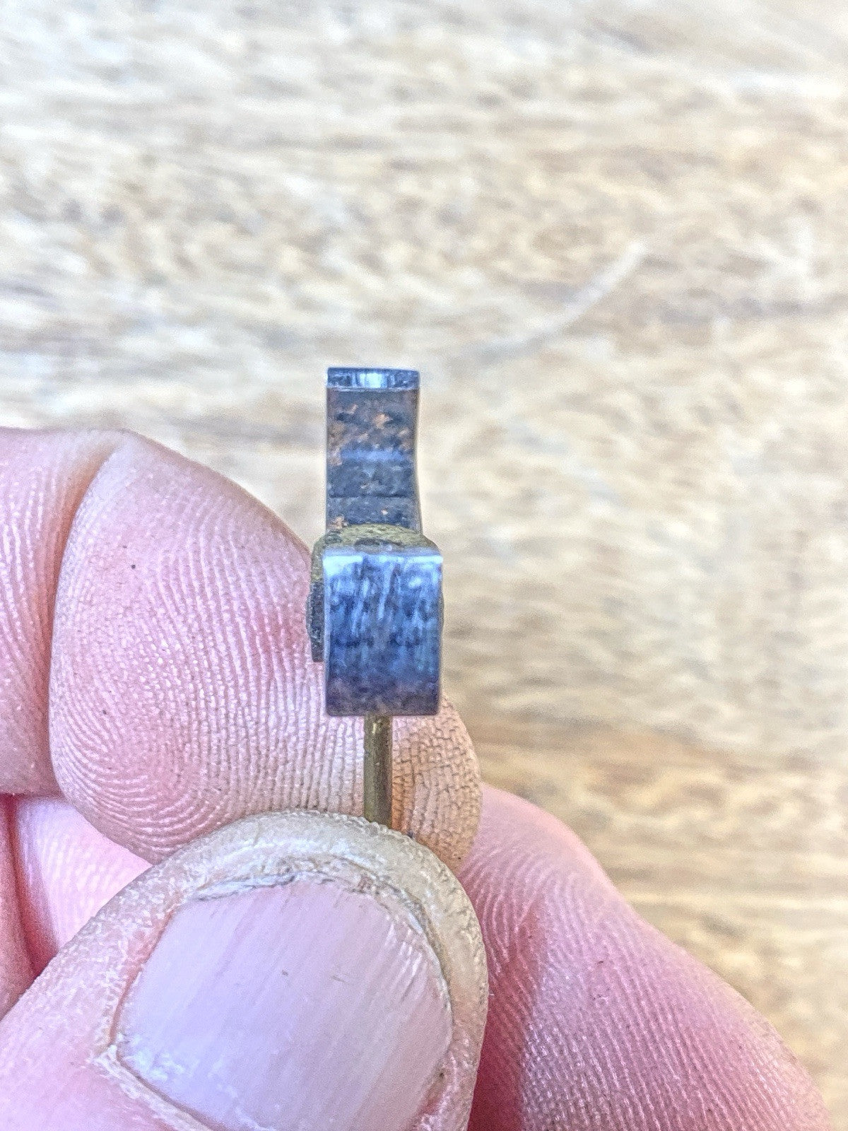 Antique Clock Movement Verge Or Crutch (Measures 19.41mm Between Teeth) (KD2422)