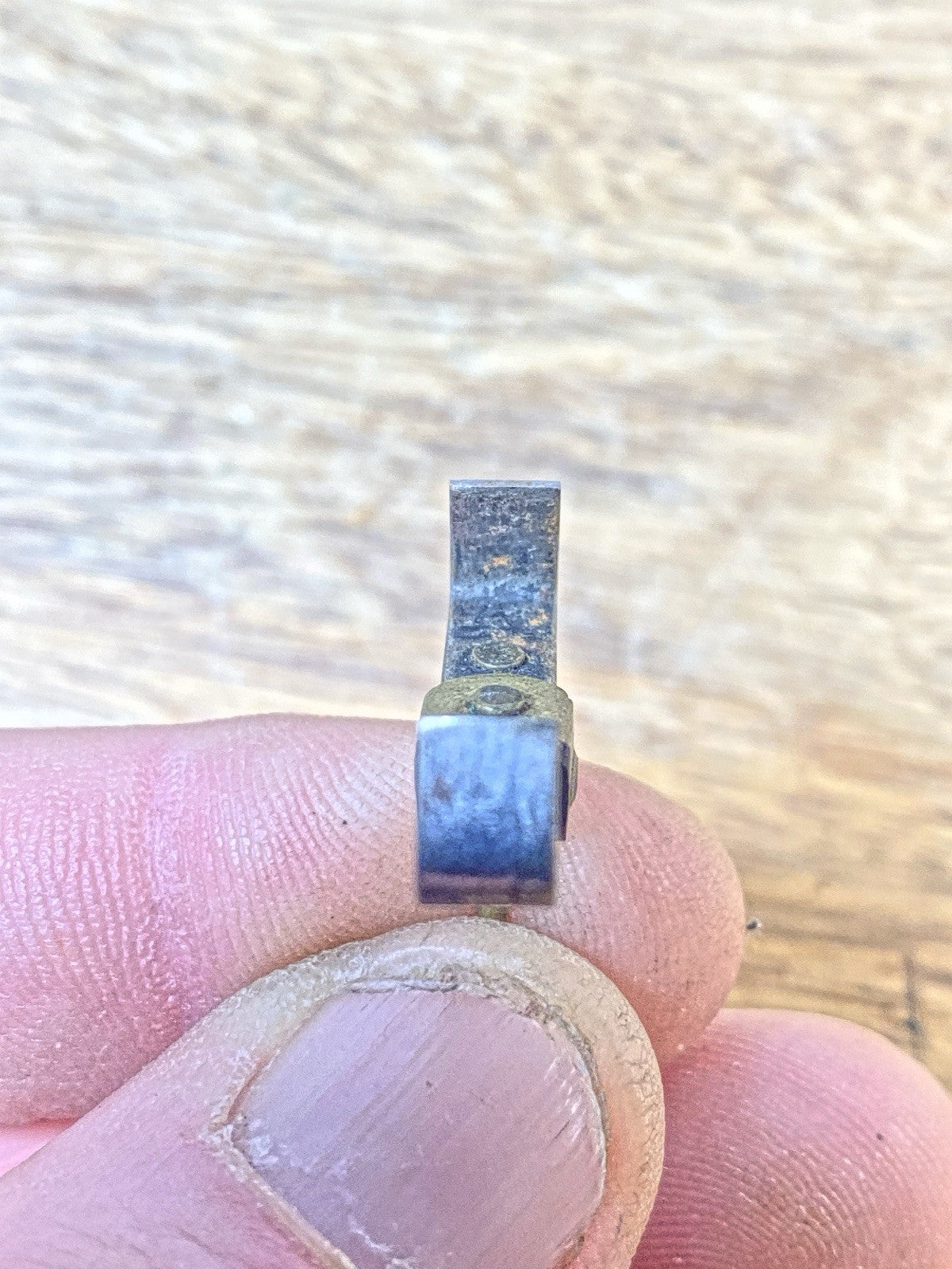 Antique Clock Movement Verge Or Crutch (Measures 19.41mm Between Teeth) (KD2422)