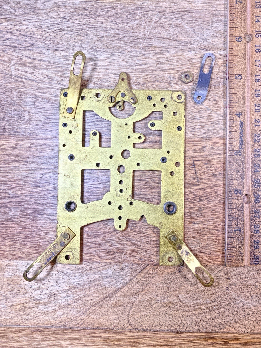 New Haven Clock Movement Front Plate (See Pics to ID Movement)(KD2527)