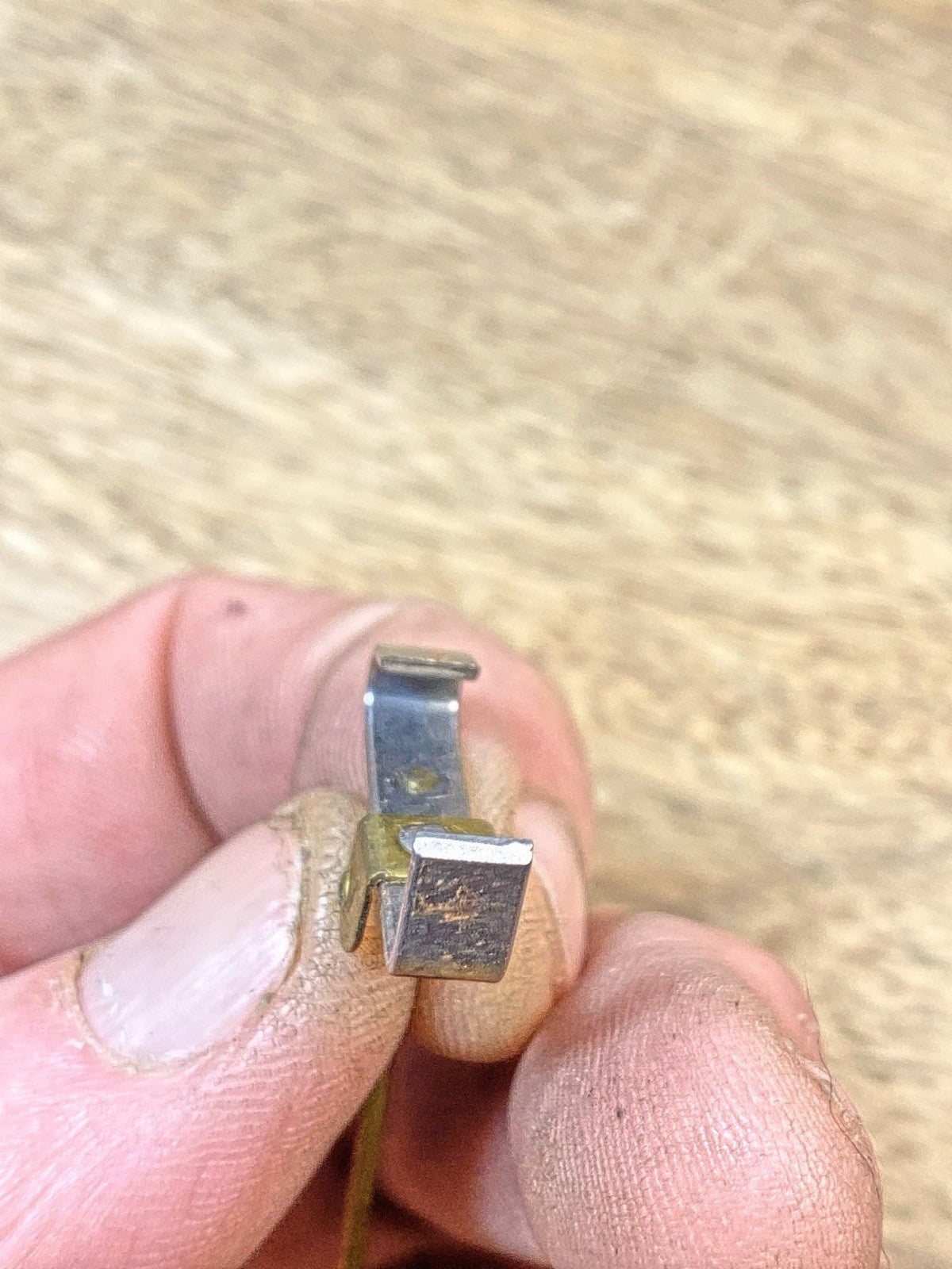 Antique Clock Movement Verge Or Crutch (Measures 17.05mm Between Teeth) (KD2462)