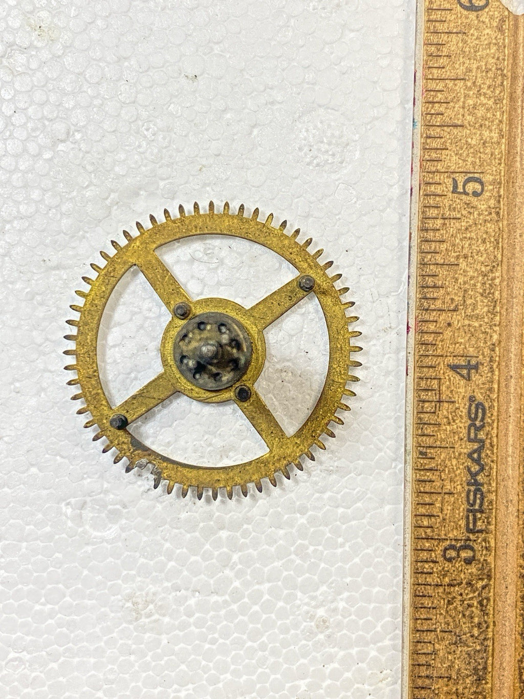 Ingraham Clock Mvmt (Pat 78/79) Strike Side 3rd Wheel  (See Pics To ID) (KD2492)